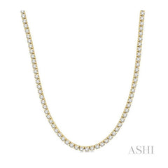 ASHI Diamond Tennis Necklace 993JMPPFGNKYG-10