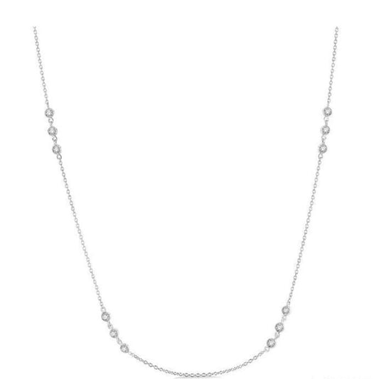 Parkplace Jewelers 3 Stone Diamond Station Necklace 994CHPPFGNKWG