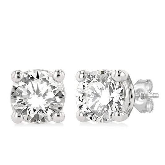 Parkplace Jewelers Round Shape Diamond Stud Earrings 66303PPFGERWG-0.6