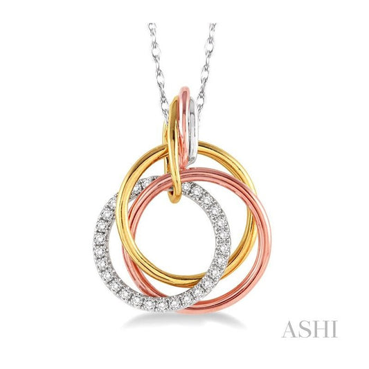 ASHI Circle Diamond Fashion Pendant 98907PPFNPD3T