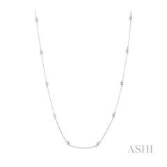 ASHI Diamond Station Necklace 990AUPPFGNKWG