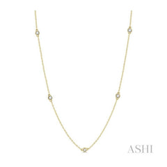 ASHI Diamond Station Necklace 990AUPPFHNKYG