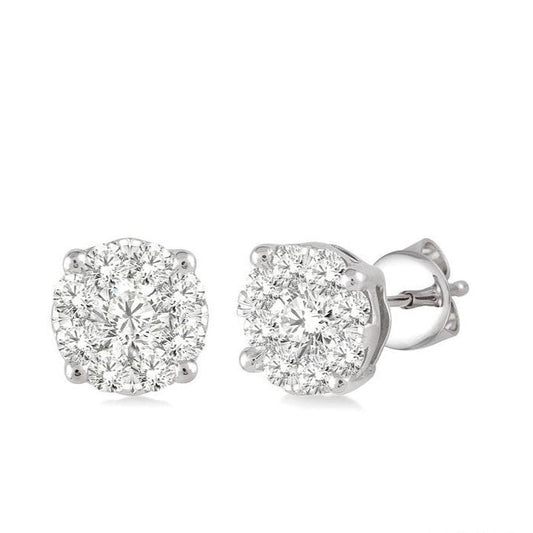 Parkplace Jewelers Round Shape Lovebright Essential Diamond Stud Earrings 91753PPFVERWG