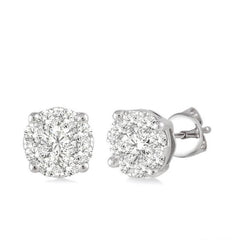 Parkplace Jewelers Round Shape Lovebright Essential Diamond Stud Earrings 91753PPFVERWG