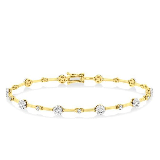 Parkplace Jewelers Lovebright Diamond Bar Bracelet 70281PPFGYW