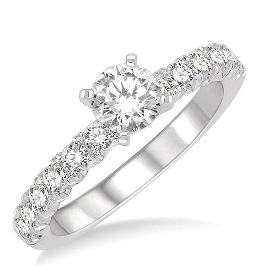 Parkplace Jewelers Round Shape Endless Embrace Diamond Engagement Ring 242K3PPFHWG-LE