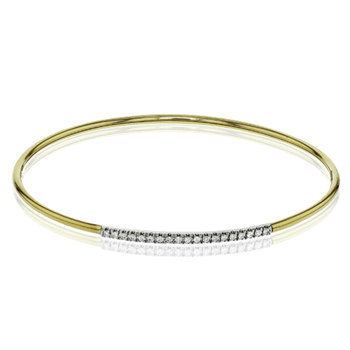 Bangle in 18k Gold with Diamonds LB2017-Y WHITE 18K X 2T