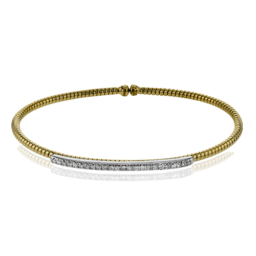 Bangle in 18k Gold with Diamonds LB2151-Y WHITE 18K X 2T