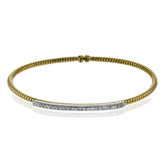 Bangle in 18k Gold with Diamonds LB2151-Y WHITE 18K X 2T