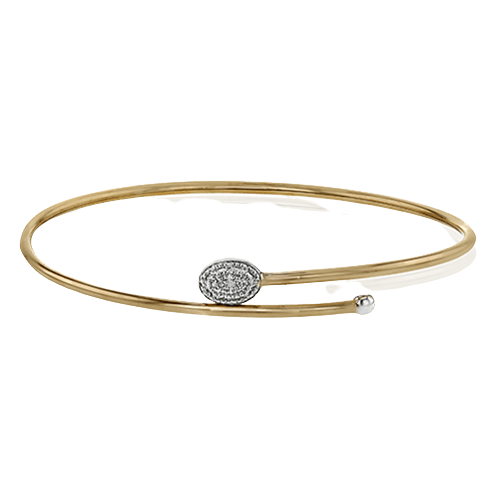 Bangle in 18k Gold with Diamonds LB2188-R WHITE 18K X WHITE-ROSE