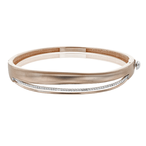 Bangle in 18k Gold with Diamonds LB2293-R WHITE 18K X WHITE-ROSE