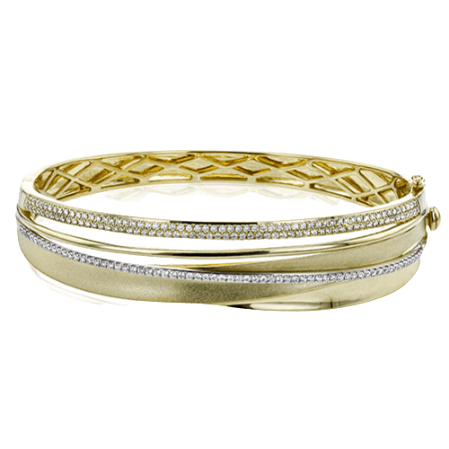 Bangle in 18K Gold with Diamonds LB2294-Y_WHITE_18K_X_YELLOW