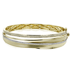 Bangle in 18K Gold with Diamonds LB2294-Y_WHITE_18K_X_YELLOW