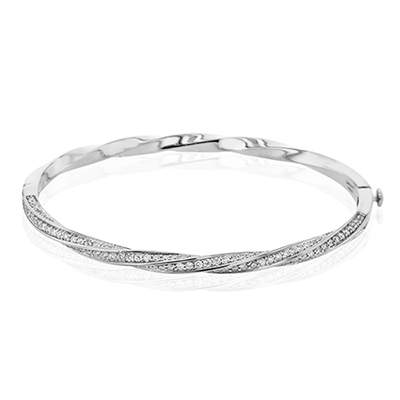 Bangle in 18K Gold with Diamonds LB2326_WHITE_18K_X