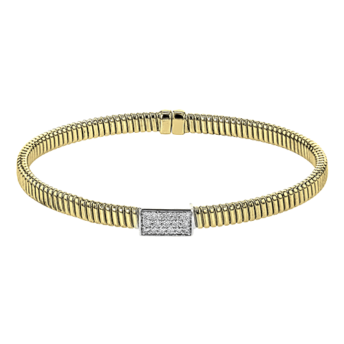 Bangle in 18K Gold with Diamonds LB2383-Y WHITE 18K X 2T