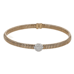 Bangle in 18k Gold with Diamonds LB2398 WHITE 18K X WHITE