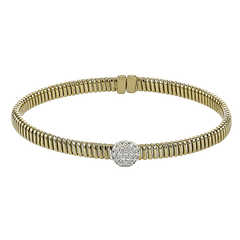 Bangle in 18k Gold with Diamonds LB2398 WHITE 18K X WHITE