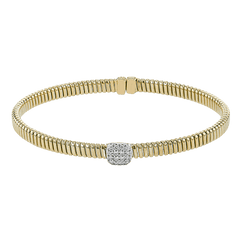 Bangle in 18k Gold with Diamonds LB2399 WHITE 18K X WHITE