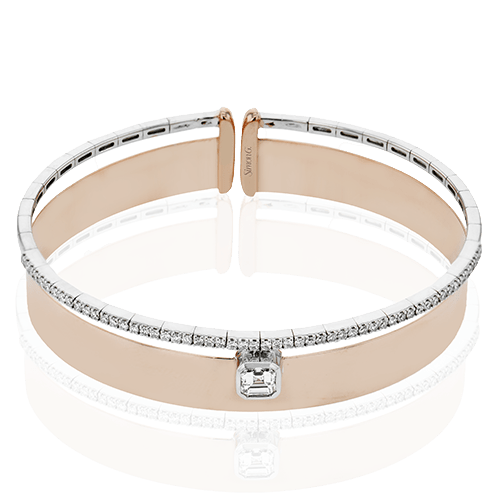 Bangle in 18k Gold with Diamonds LB2401 WHITE 18K X WHITE