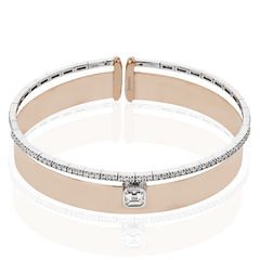 Bangle in 18k Gold with Diamonds LB2401 WHITE 18K X WHITE