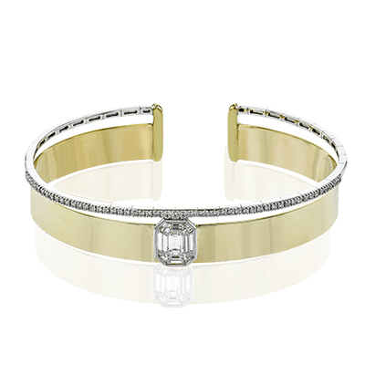 Bangle in 18K Gold with Diamonds LB2402 2T 18K X 2T