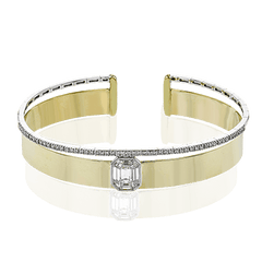 Bangle in 18K Gold with Diamonds LB2402 2T 18K X 2T