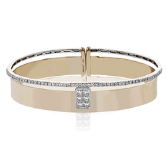 Bangle in 18K Gold with Diamonds LB2405 WHITE 18K X WHITE-ROSE