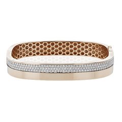 Bangle in 18k Gold with Diamonds LB2407 WHITE 18K X WHITE-ROSE