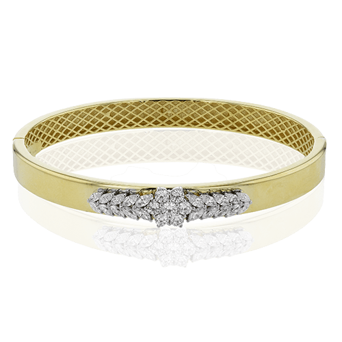 Bangle in 18k Gold with Diamonds LB2416-Y WHITE 18K X 2T