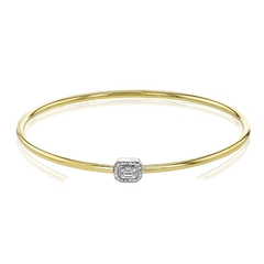 Bangle in 18k Gold with Diamonds LB2430 WHITE 18K X 2T