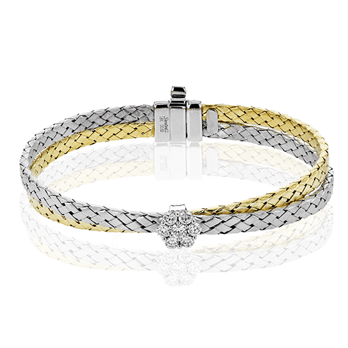 Bangle in 18k Gold with Diamonds LB2436 WHITE 18K X 2T