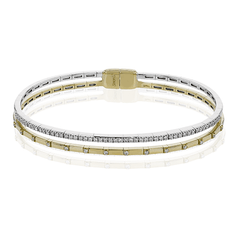 Bangle in 18k Gold with Diamonds LB2440 WHITE 18K X WHITE