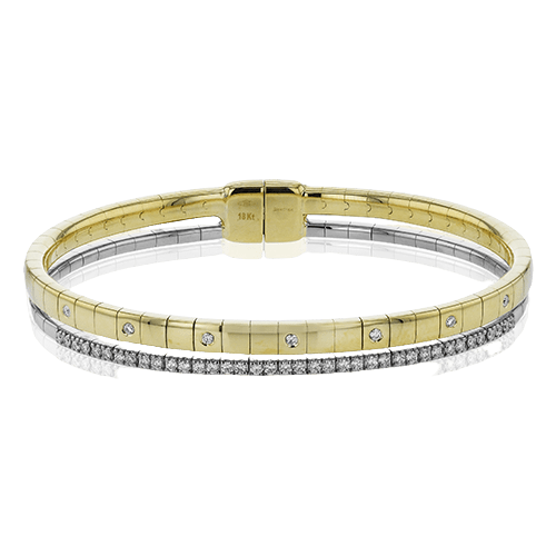 Bangle in 18k Gold with Diamonds LB2442 WHITE 18K X WHITE