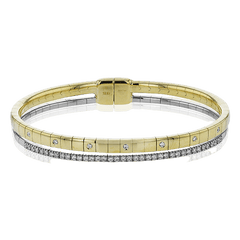 Bangle in 18k Gold with Diamonds LB2442 WHITE 18K X WHITE