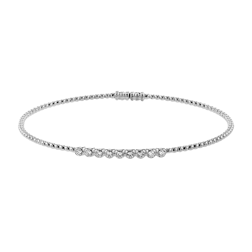 Bangle in 18k Gold with Diamonds LB2519-Y WHITE 18K X WHITE