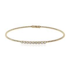 Bangle in 18k Gold with Diamonds LB2519-Y WHITE 18K X WHITE