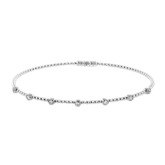 Bangle in 18k Gold with Diamonds LB2520 WHITE 18K X WHITE