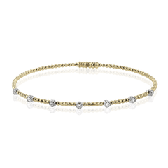 Bangle in 18k Gold with Diamonds LB2520 WHITE 18K X WHITE