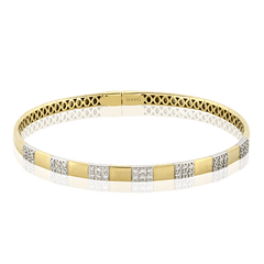 Bangle in 18k Gold with Diamonds LB2525 WHITE 18K X WHITE