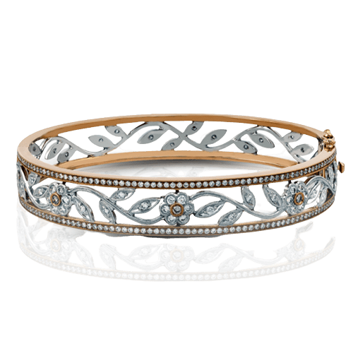 Bangle in 18k Gold with Diamonds MB1183-R WHITE-ROSE 18K X WHITE-ROSE