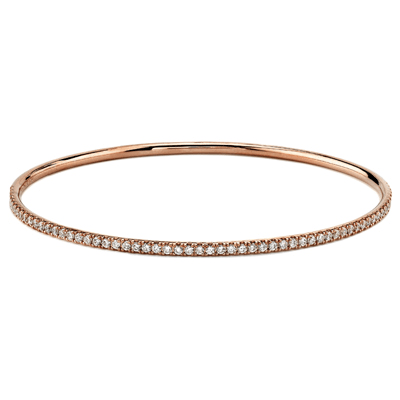 Bangle in 18k Gold with Diamonds MB1432 WHITE 18K X