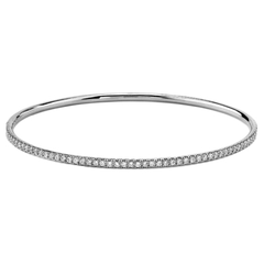 Bangle in 18k Gold with Diamonds MB1432 WHITE 18K X