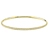 Bangle in 18k Gold with Diamonds MB1432 WHITE 18K X