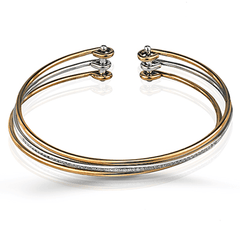 Bangle in 18k Gold with Diamonds MB1505 WHITE 18K X