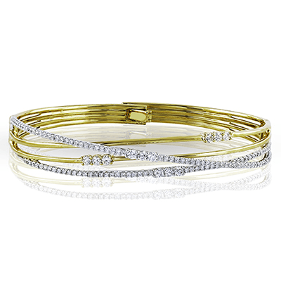 Bangle in 18k Gold with Diamonds MB1553 WHITE 18K X 2T