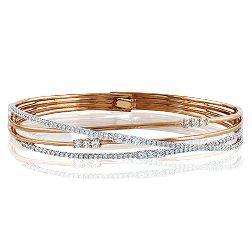 Bangle in 18k Gold with Diamonds MB1553 WHITE 18K X 2T