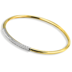 Bangle in 18k Gold with Diamonds NB128 WHITE 18K X