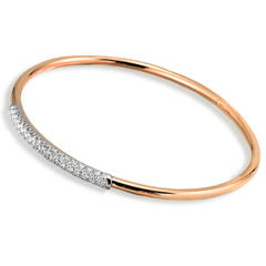 Bangle in 18k Gold with Diamonds NB128 WHITE 18K X