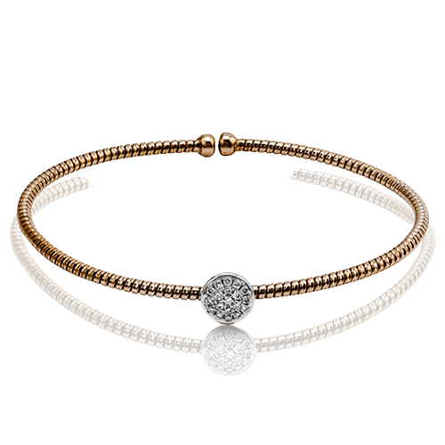 Bangle in 18k Gold with Diamonds NB131-R WHITE 18K X WHITE-ROSE