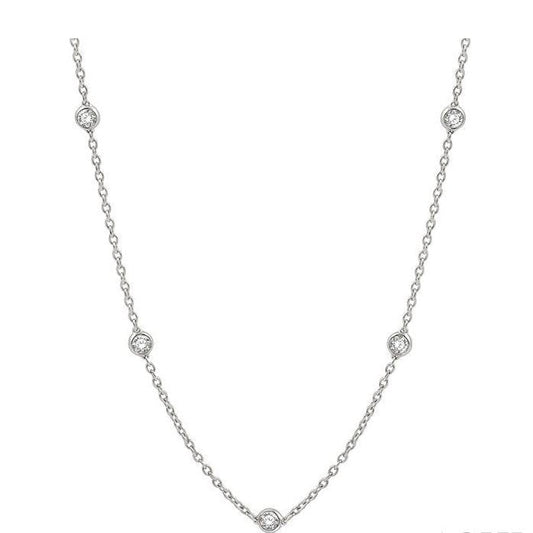 Parkplace Jewelers Diamond Station Necklace 990A1PPFGNKWG